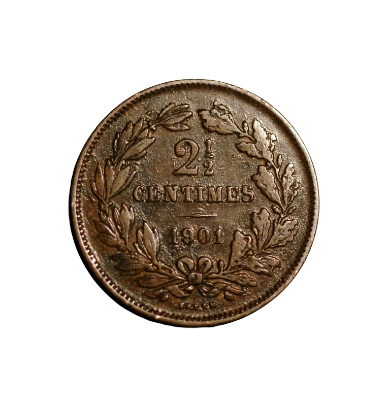 Luxemburgo 2½ Céntimos 1901 KM 21 NO UNC